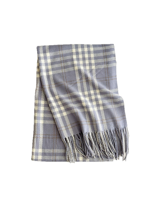Scarvii - Classic Plaid Fringed Winter Scarf