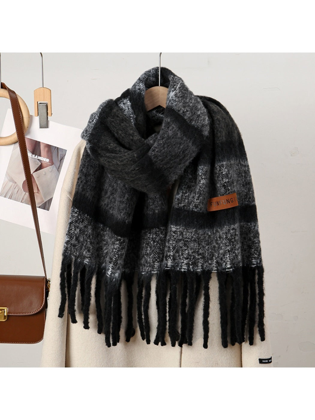 Scarvii - Maillard Winter Tassel Scarf