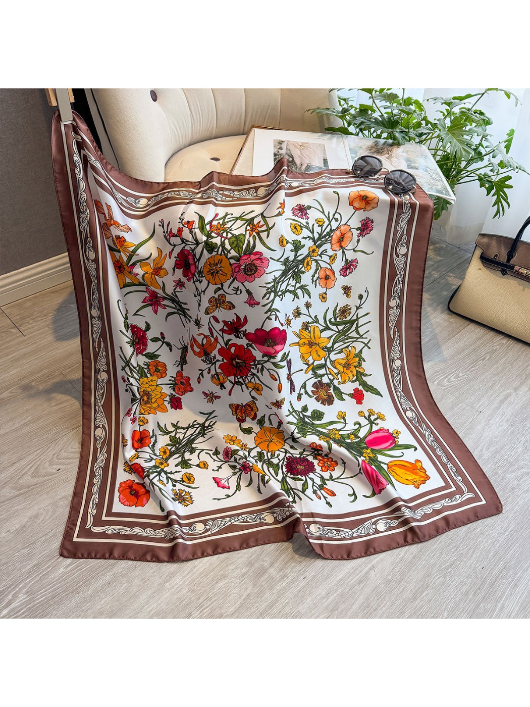 Scarvii - Art Print Patchwork Square Scarf