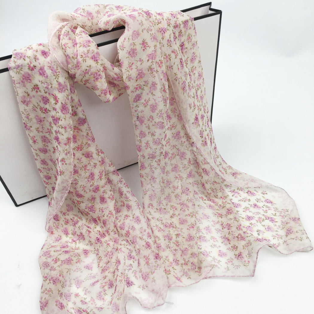 Scarvii - Daisy Print Scarf - Cool & Soft