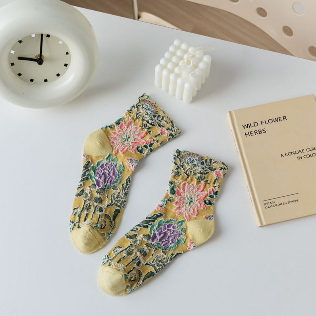Rufia - 3D Flower Bohemian Women's Socks