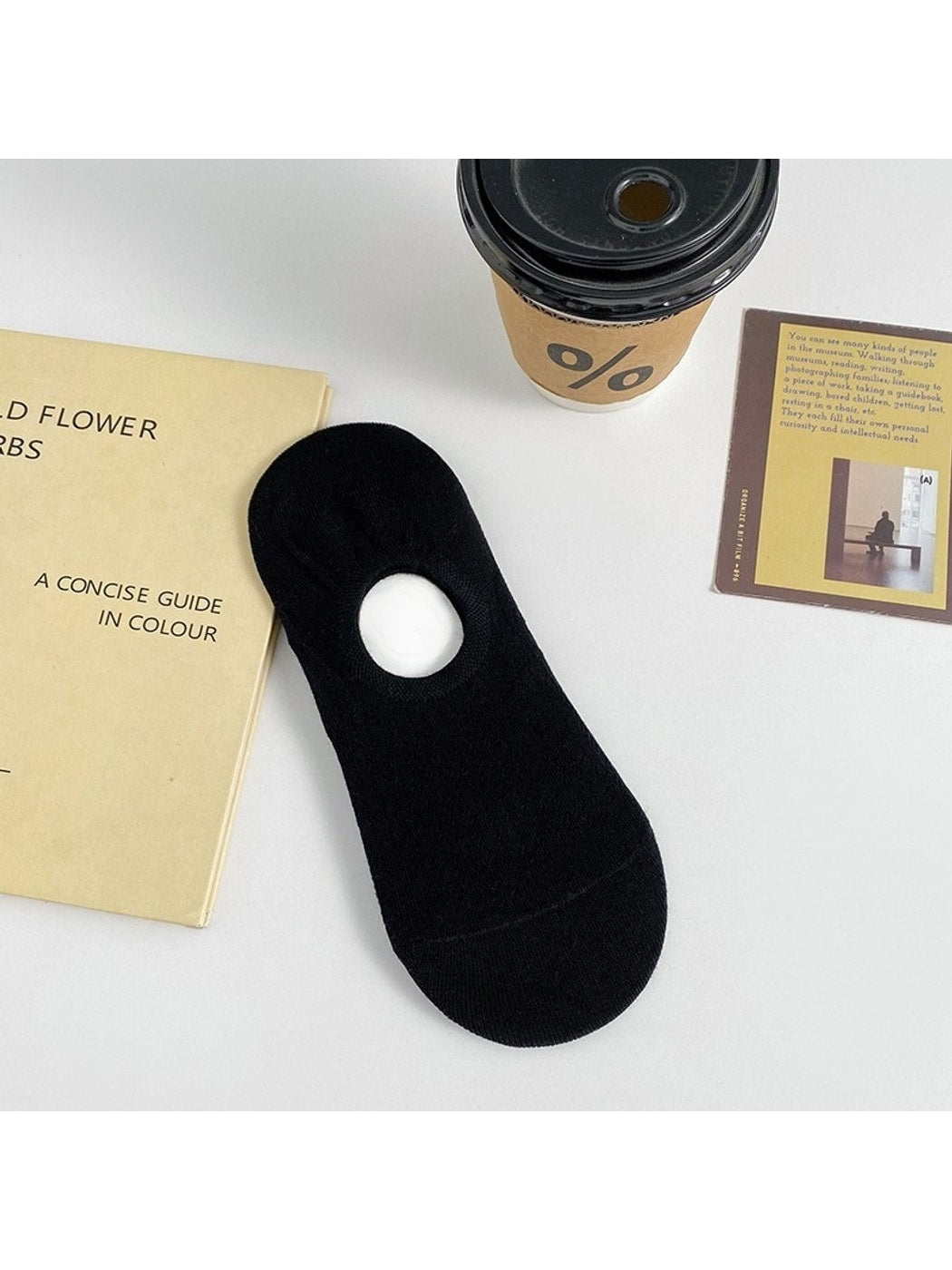 Rufia - Elegant Minimal Solid No Show Socks