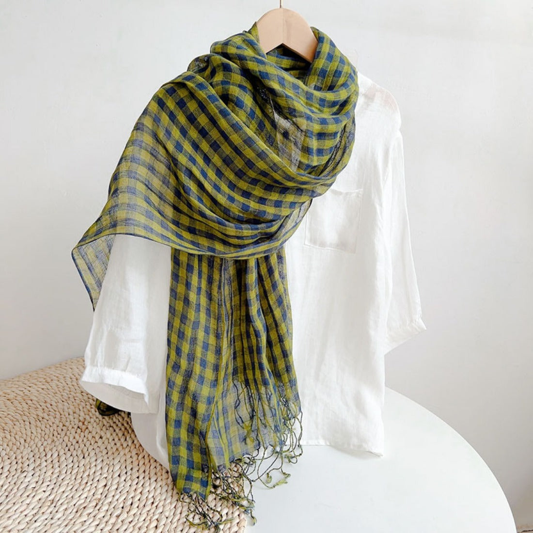 Scarvii - Japanese Retro Plaid Scarf