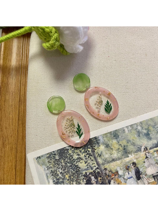 Earwish - Botanical Flower Drop Earrings