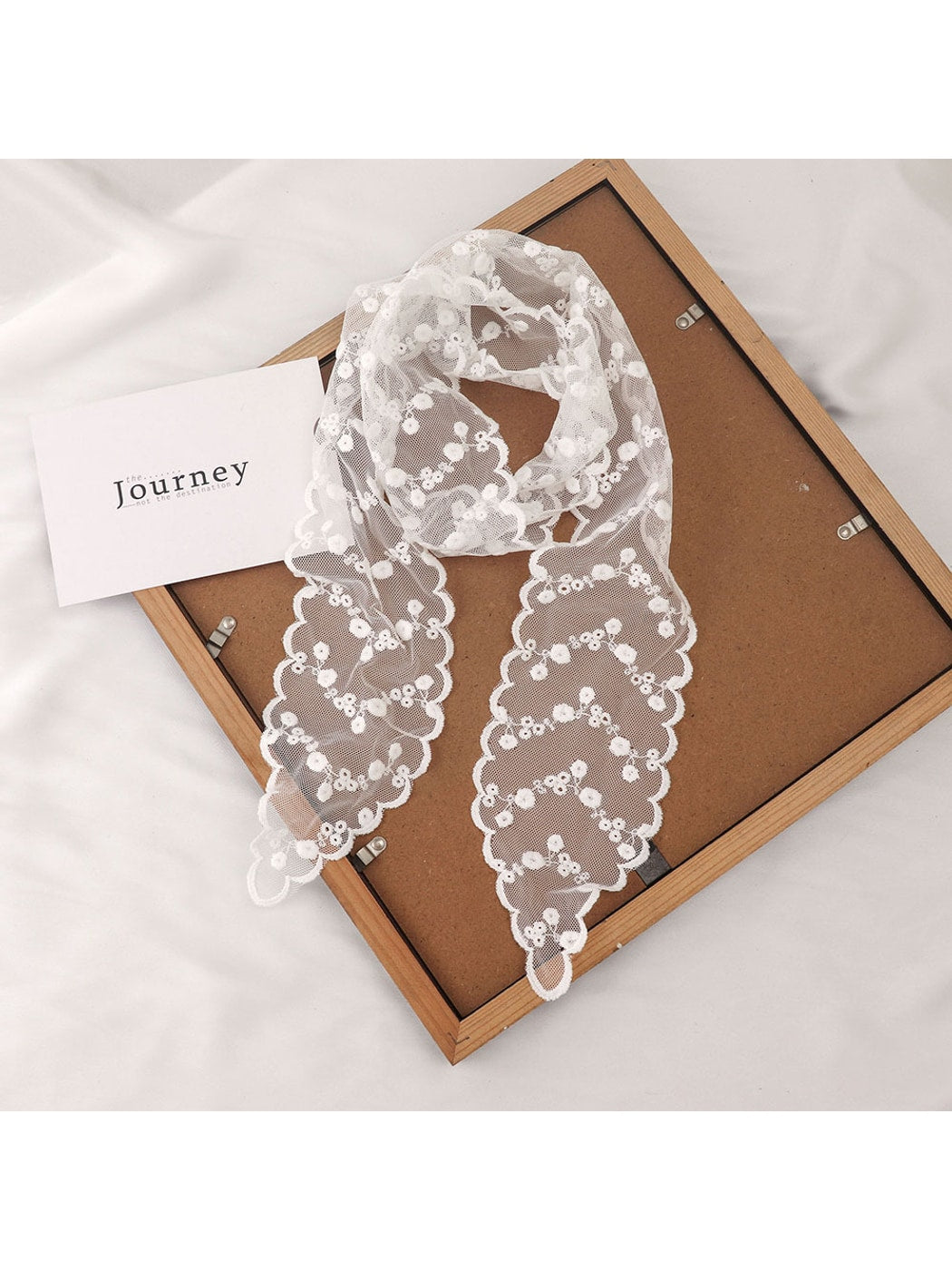 Scarvii - Polka Dot Lace Ribbon Headband