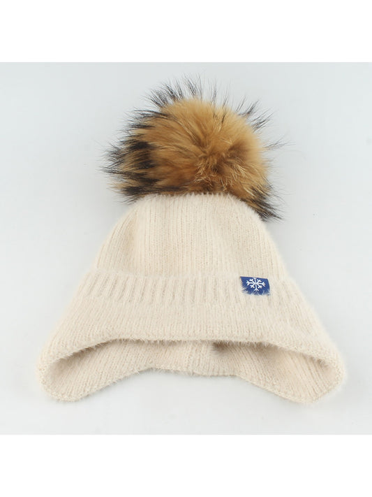Haila - Simple Brimless Ear Coverage Knit Beanie