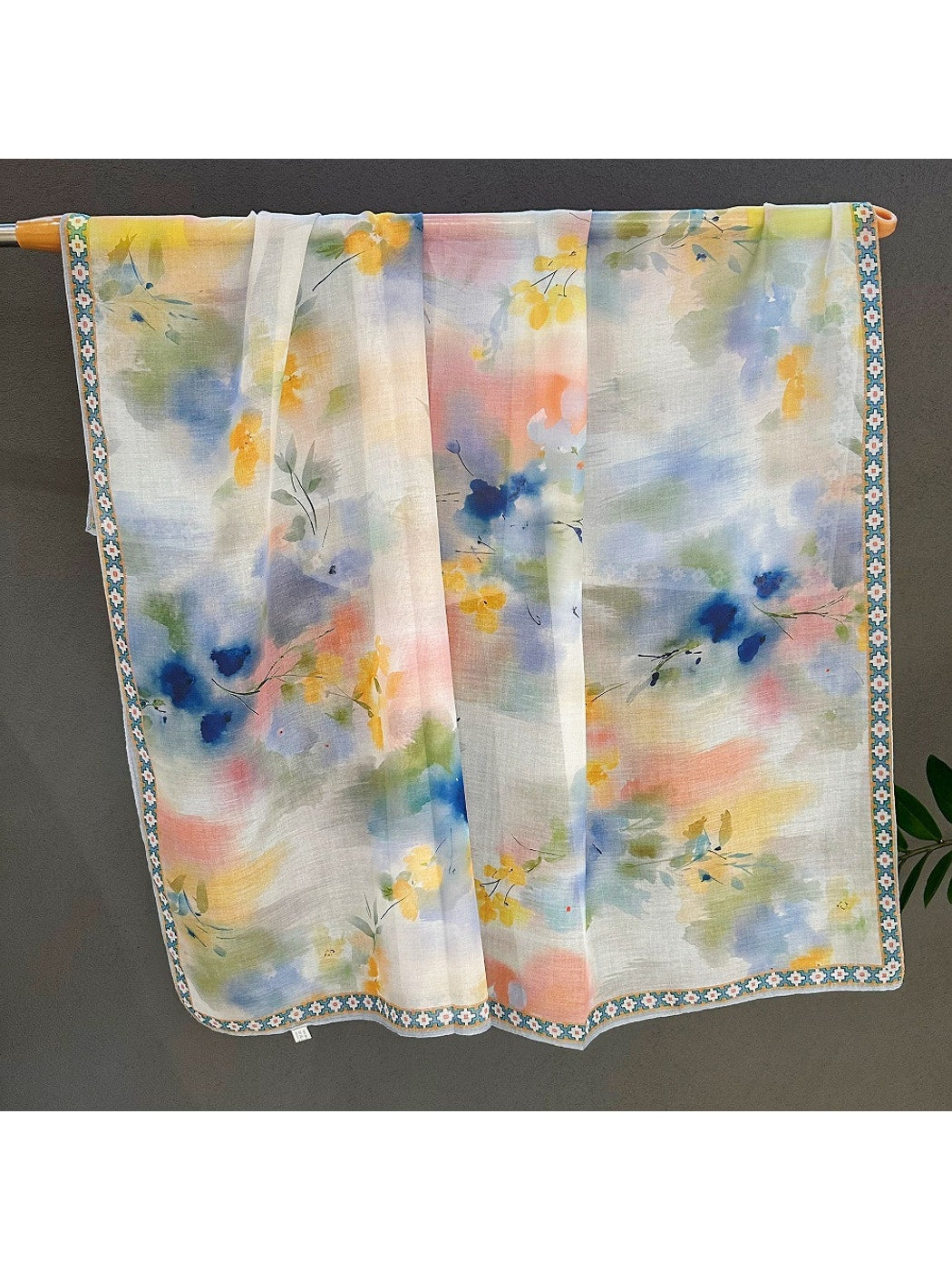Scarvii - Gradient Watercolor Printed Square Scarf
