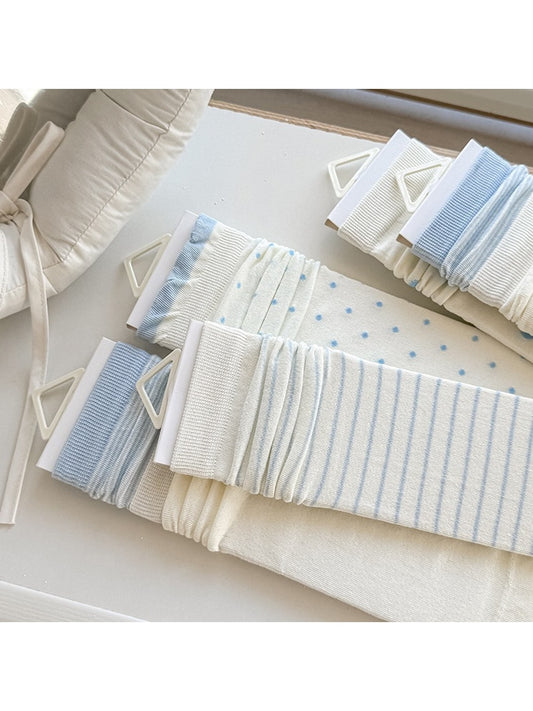 Rufia - Blue Classic Ruffle Crew Socks