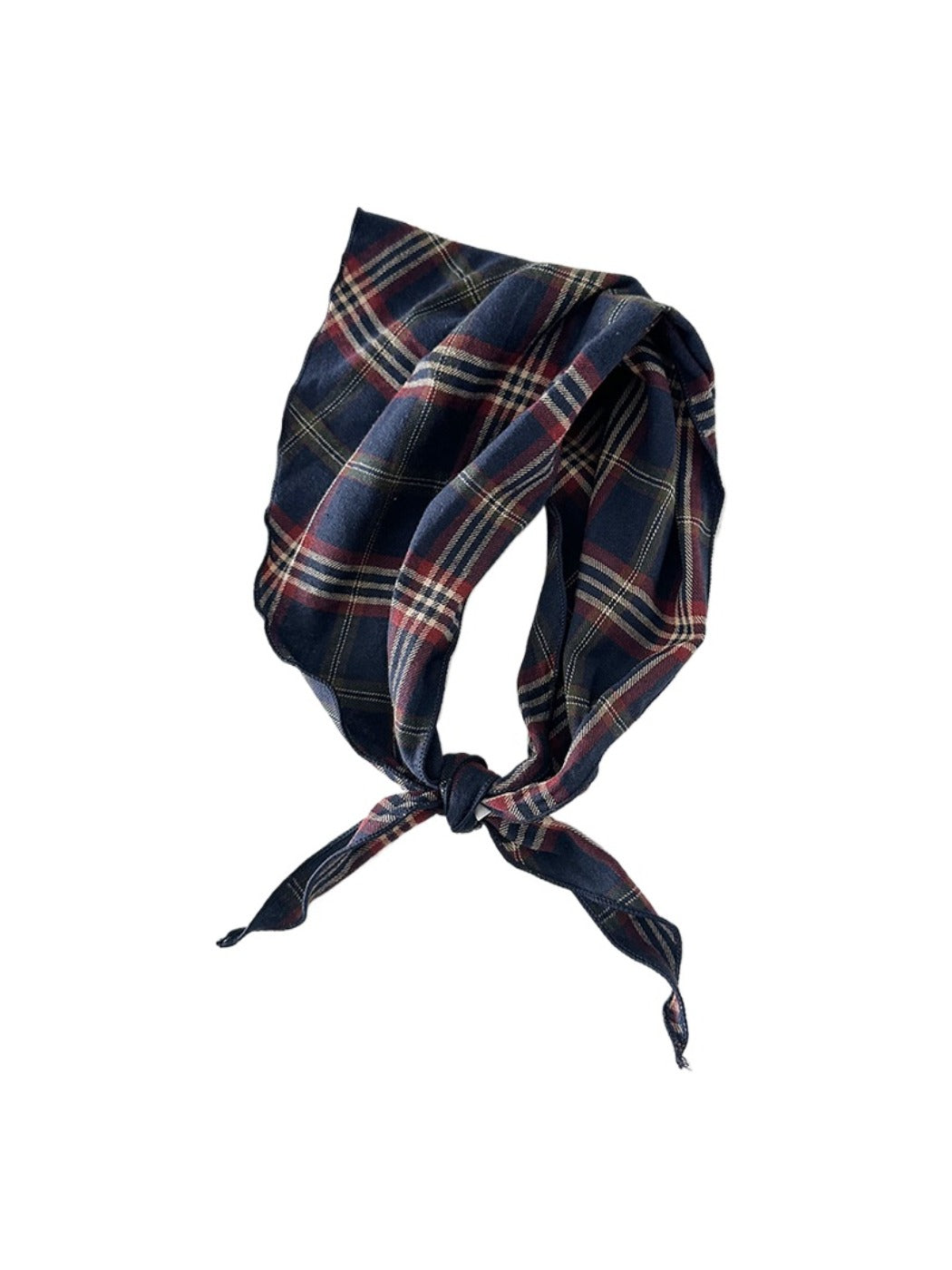 Scarvii - Vintage Plaid Triangle Scarf