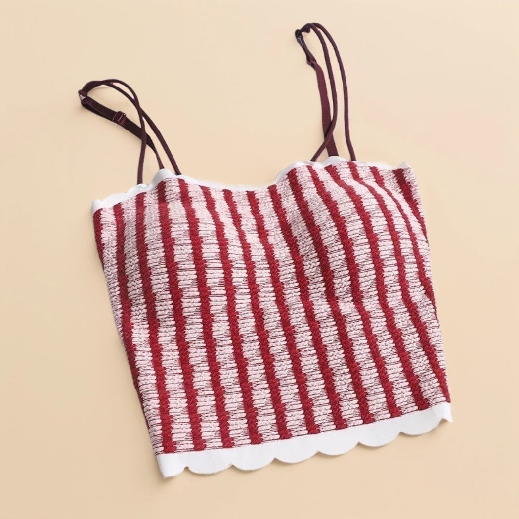 Vesty - Sweet Striped Padded Camisole