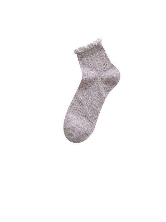 Rufia - Soft Pastel Mixed Knit Ankle Socks product image 2