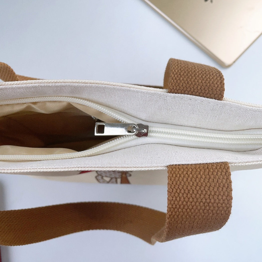 Cosbai - Panda Canvas Tote Bag - Durable & Playful