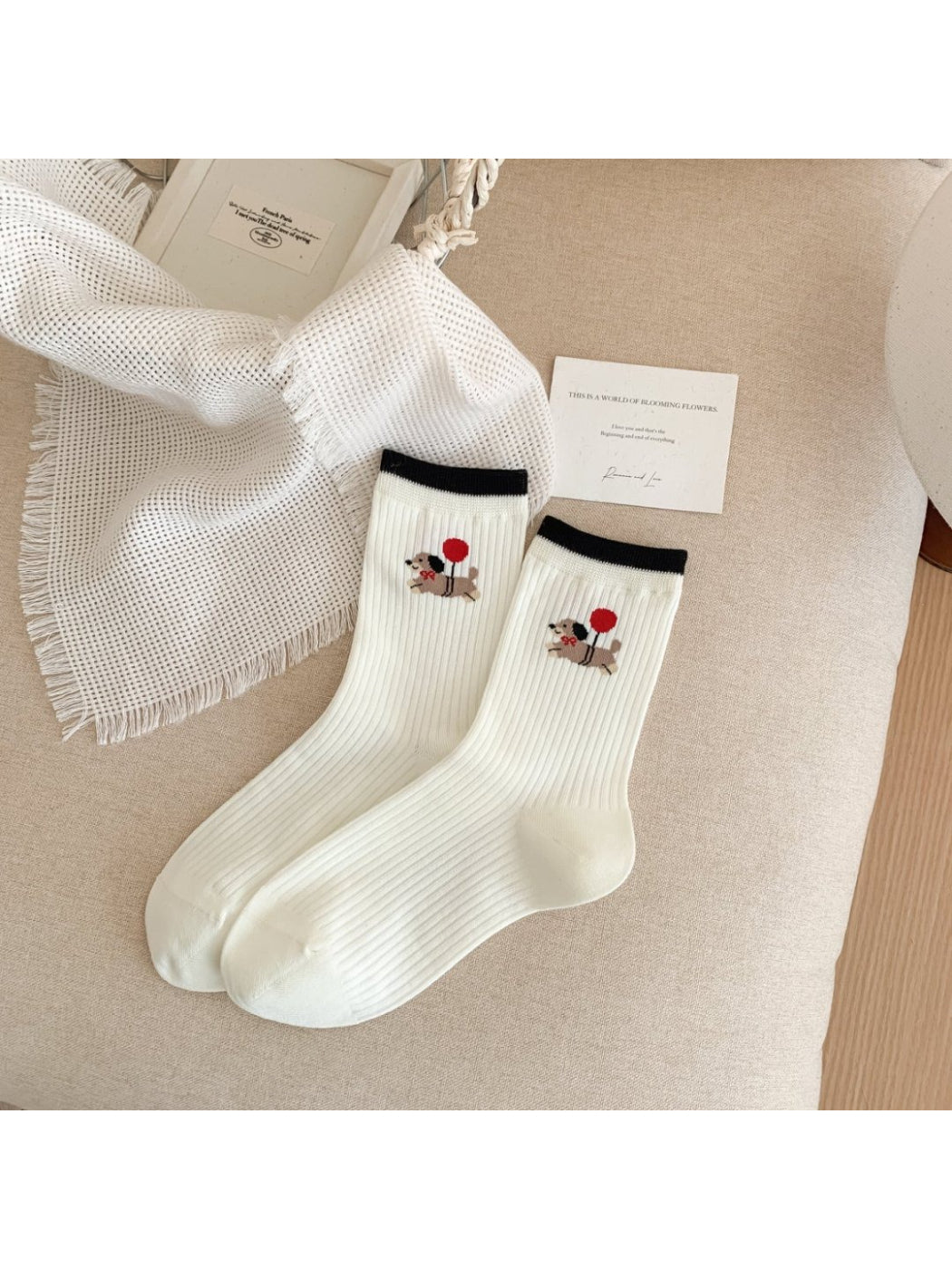 Rufia - Playful Puppy Crew Socks product image 7