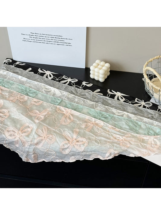 Scarvii - Bow Embroidered Fashion Triangle Bandana