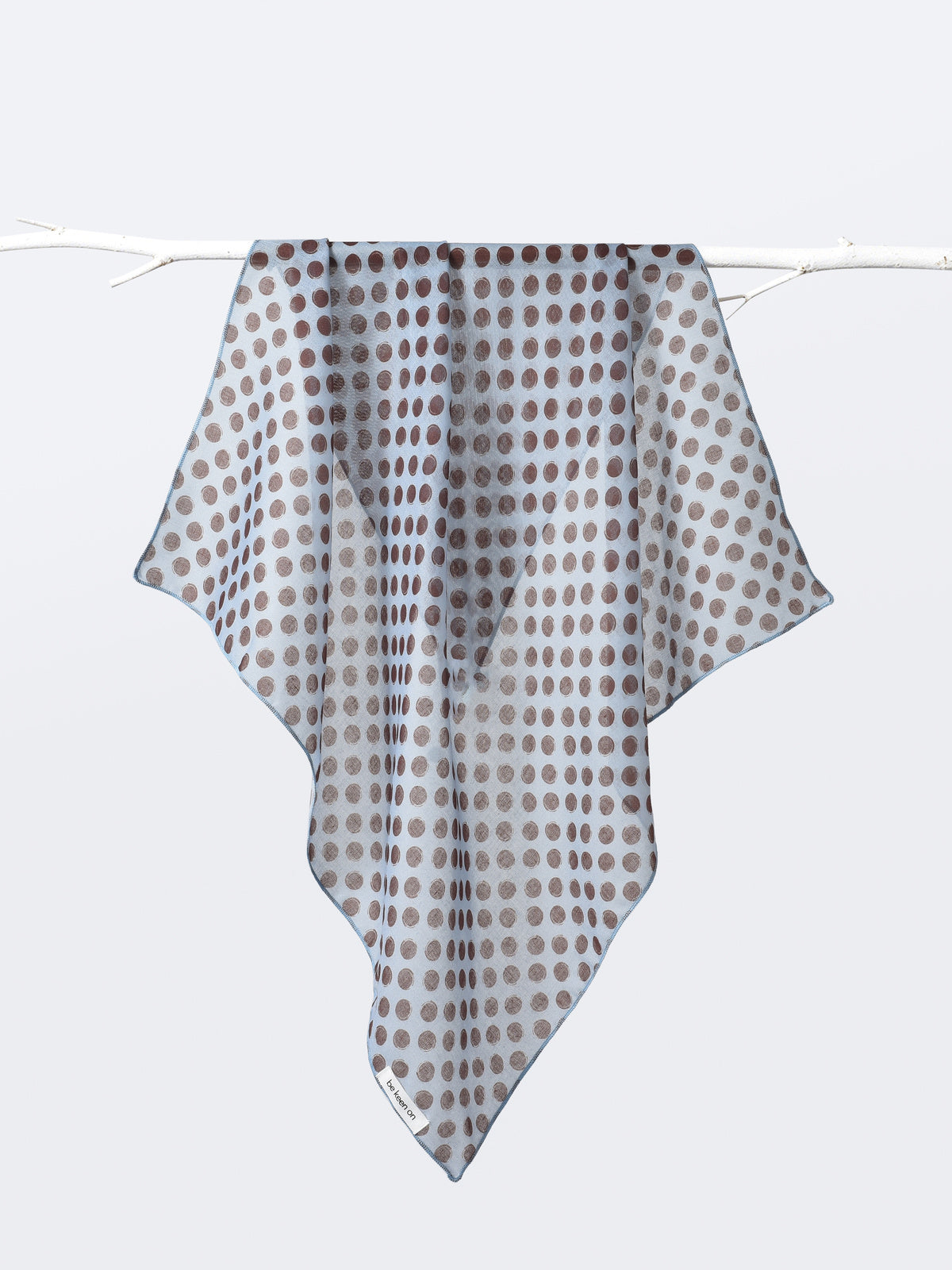 Scarvii - Lightweight Polka Dot Square Scarf