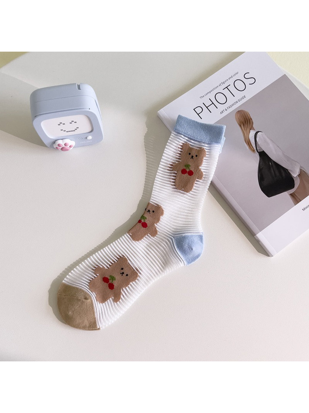Rufia - Playful Animal Print Sheer Mesh Socks product image 8