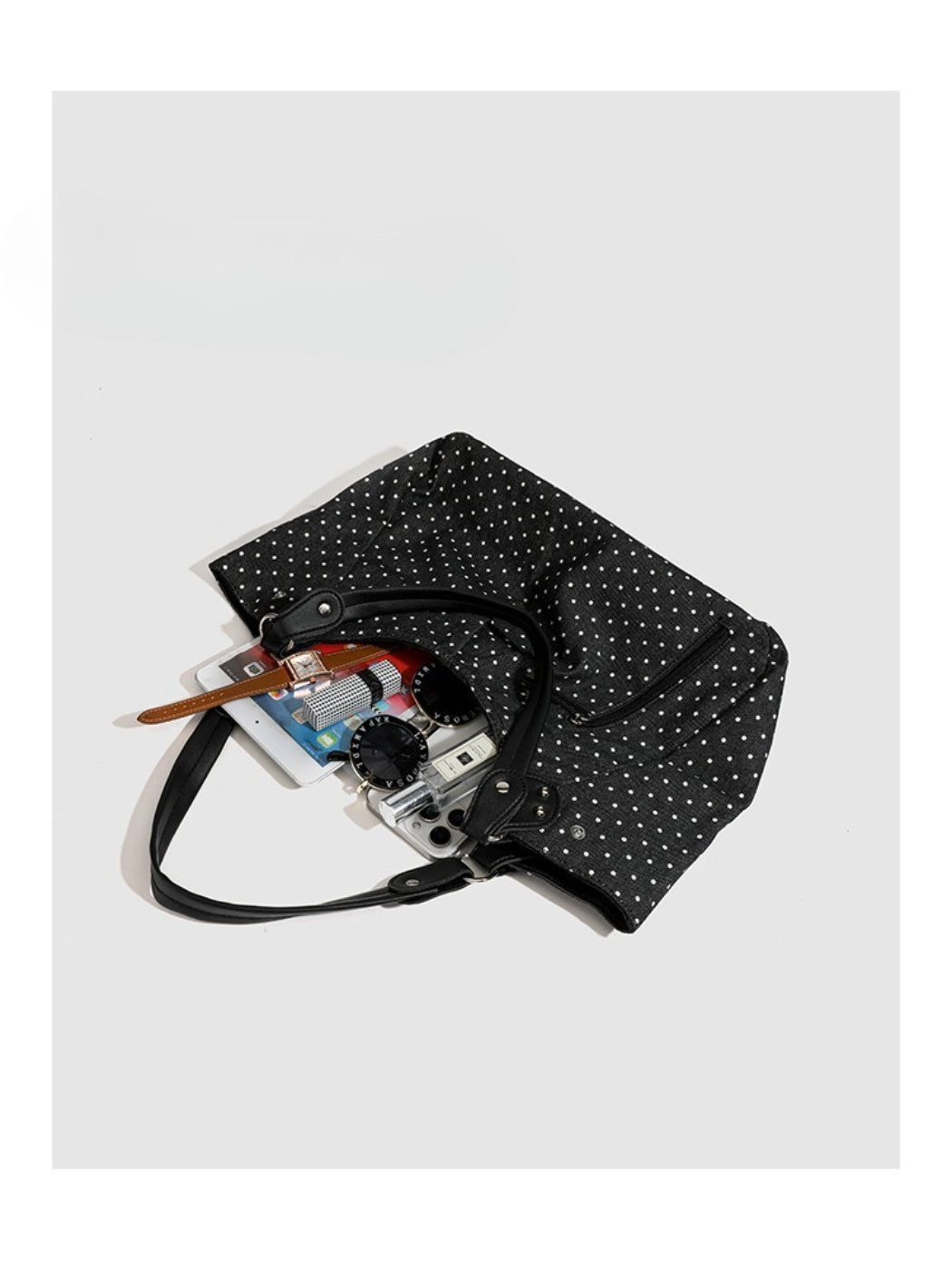 Cosbai - Polka Dot Everyday Shoulder Bag
