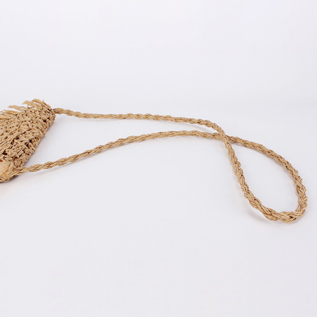 Cosbai - Boho Square Woven Fringe Crossbody Bag - Stylish & Simple