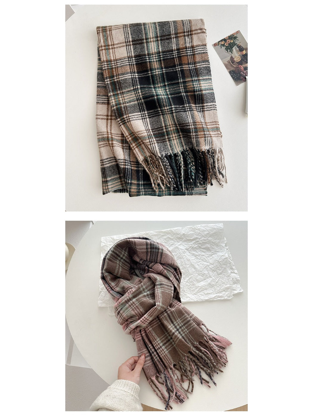 Scarvii - Plaid Winter Scarf Shawl for Women