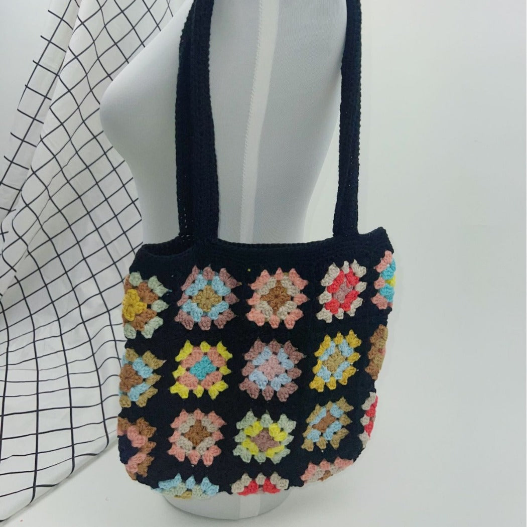 Cosbai - Boho Pattern Woven Tote Bag – 2 Colors