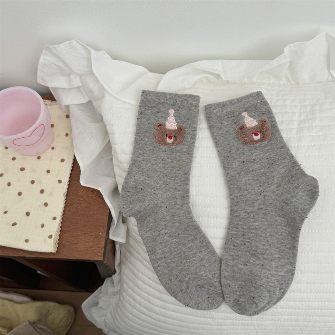 Rufia - Cartoon Bear Birthday Socks
