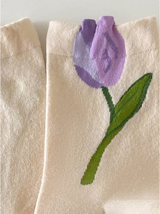 Rufia - Simple Tulip Quarter-Calf Socks – Fresh & Feminine
