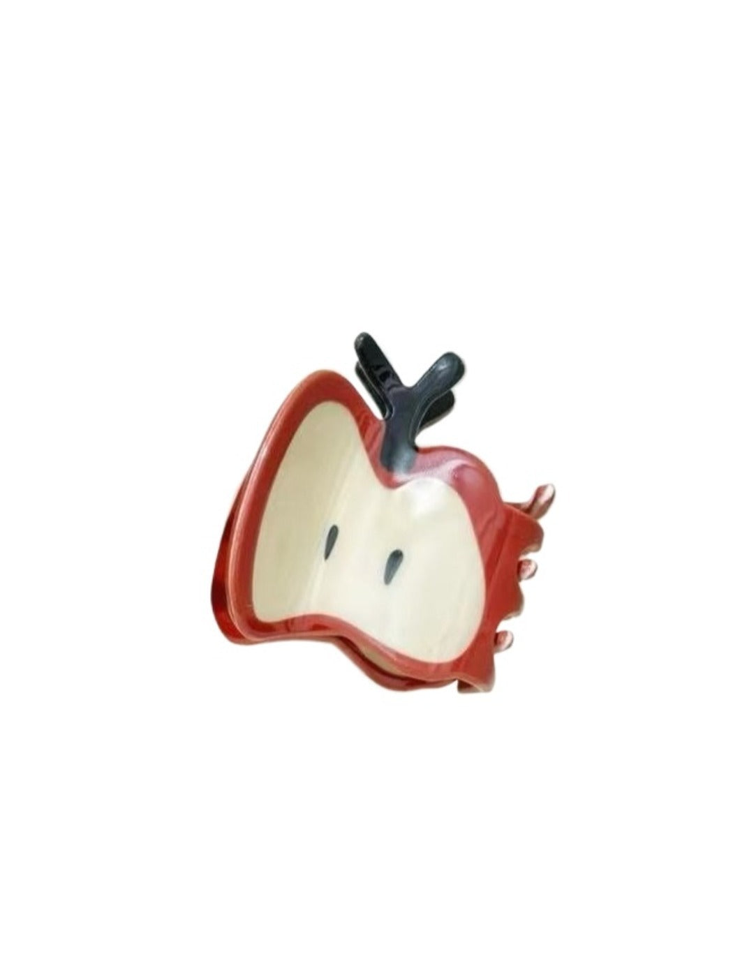 Beau - Red Apple-shaped Hair Clip of Cute & Playful Style