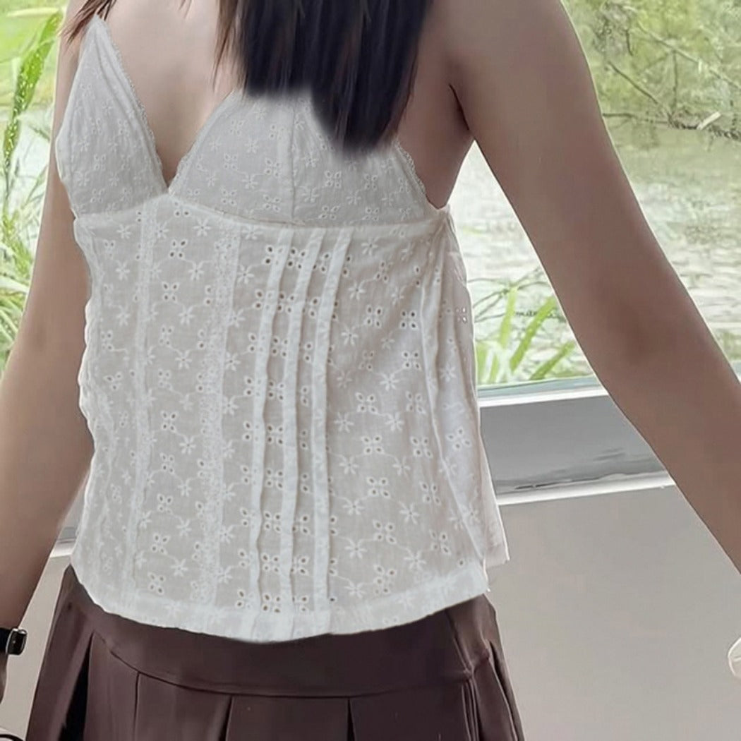 Vesty - Textured Lace Cami - Classic & Chic