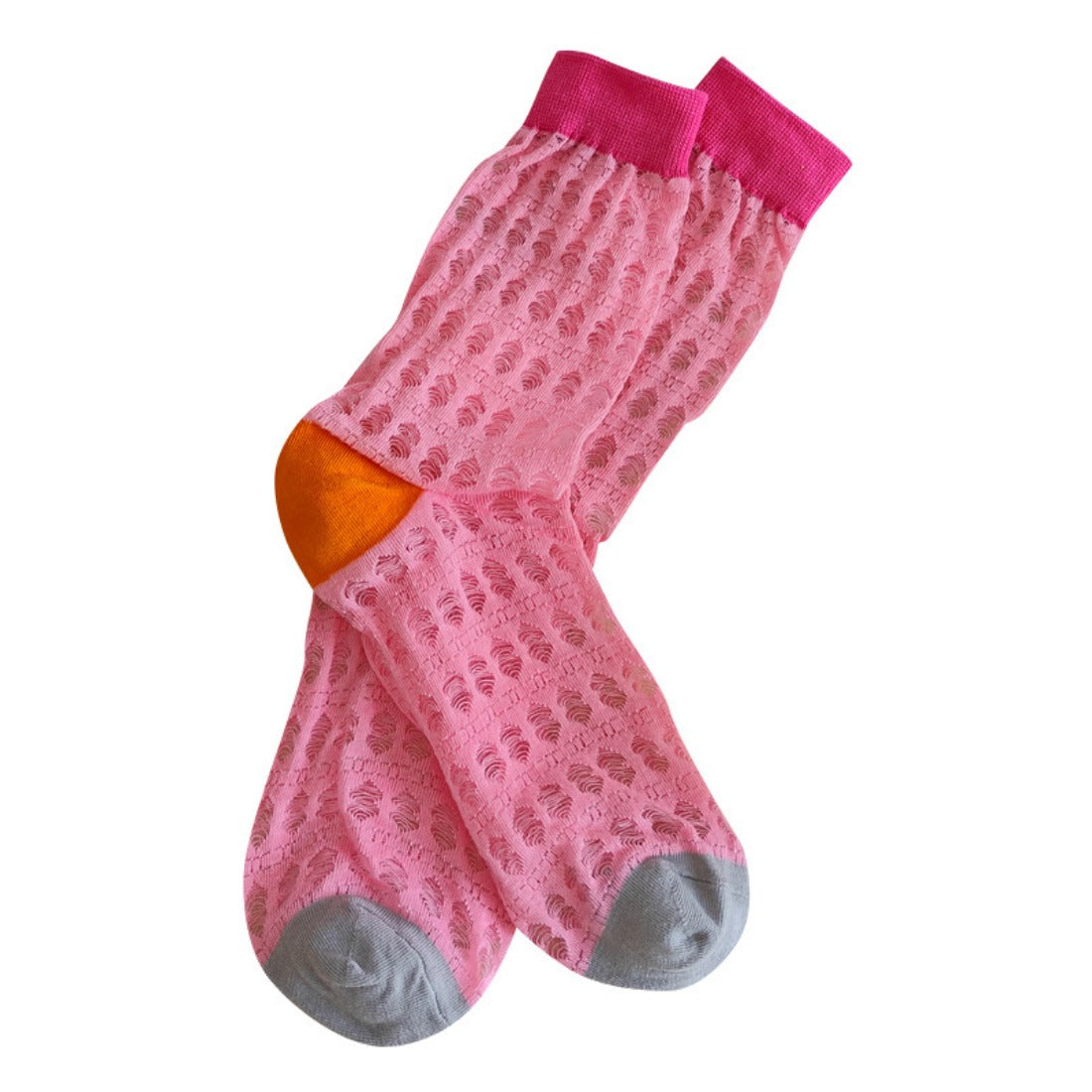 Rufia - Color-Blocked Breathable Mesh Socks