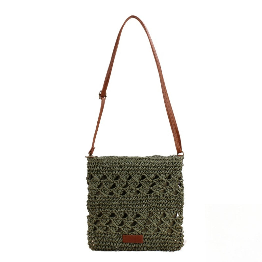 Cosbai - Roomy Crochet Crossbody Bag - Classic & Chic