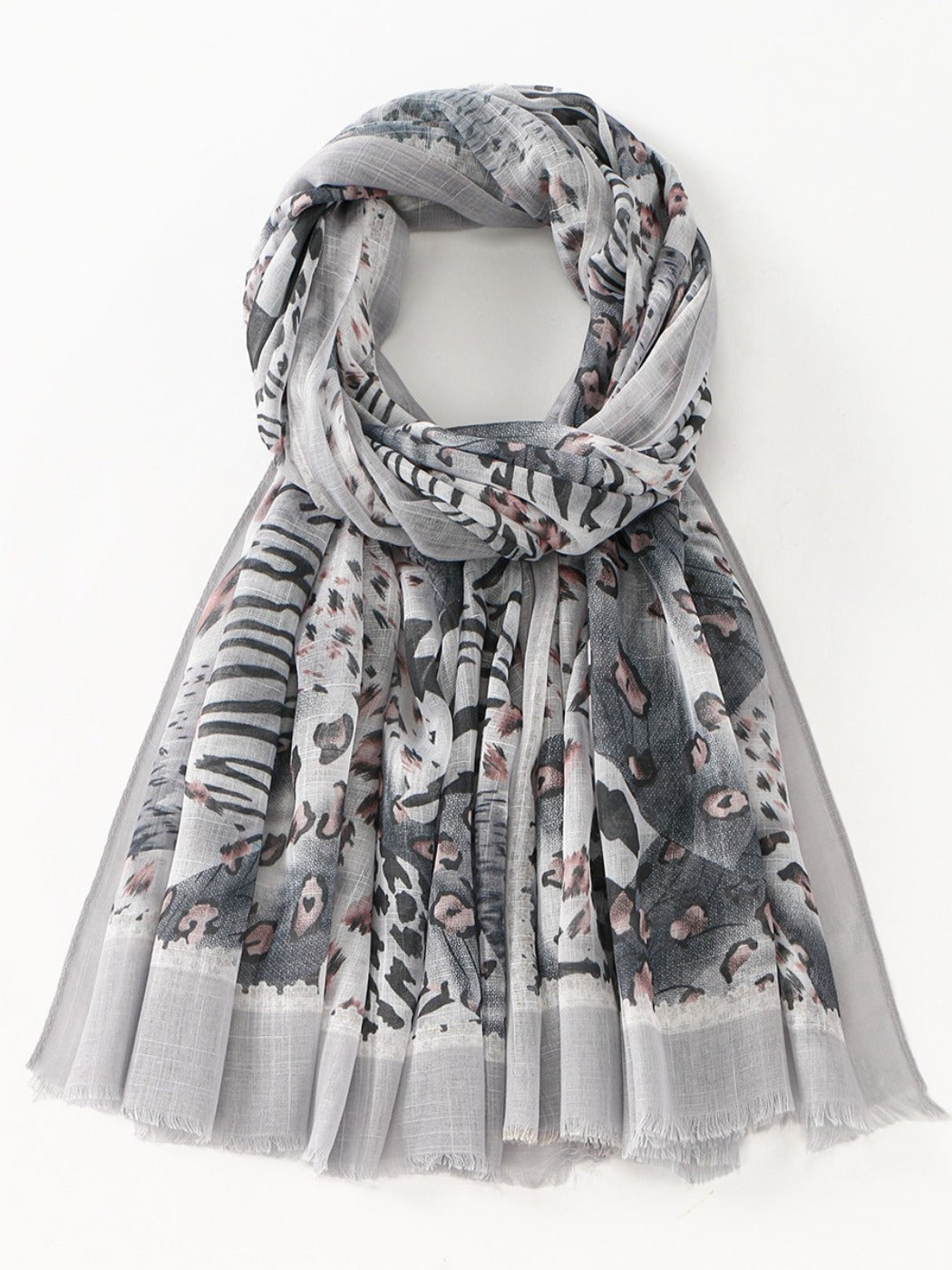 Scarvii - Multi-color Selectable Leopard Print Scarf Shawl Full Year
