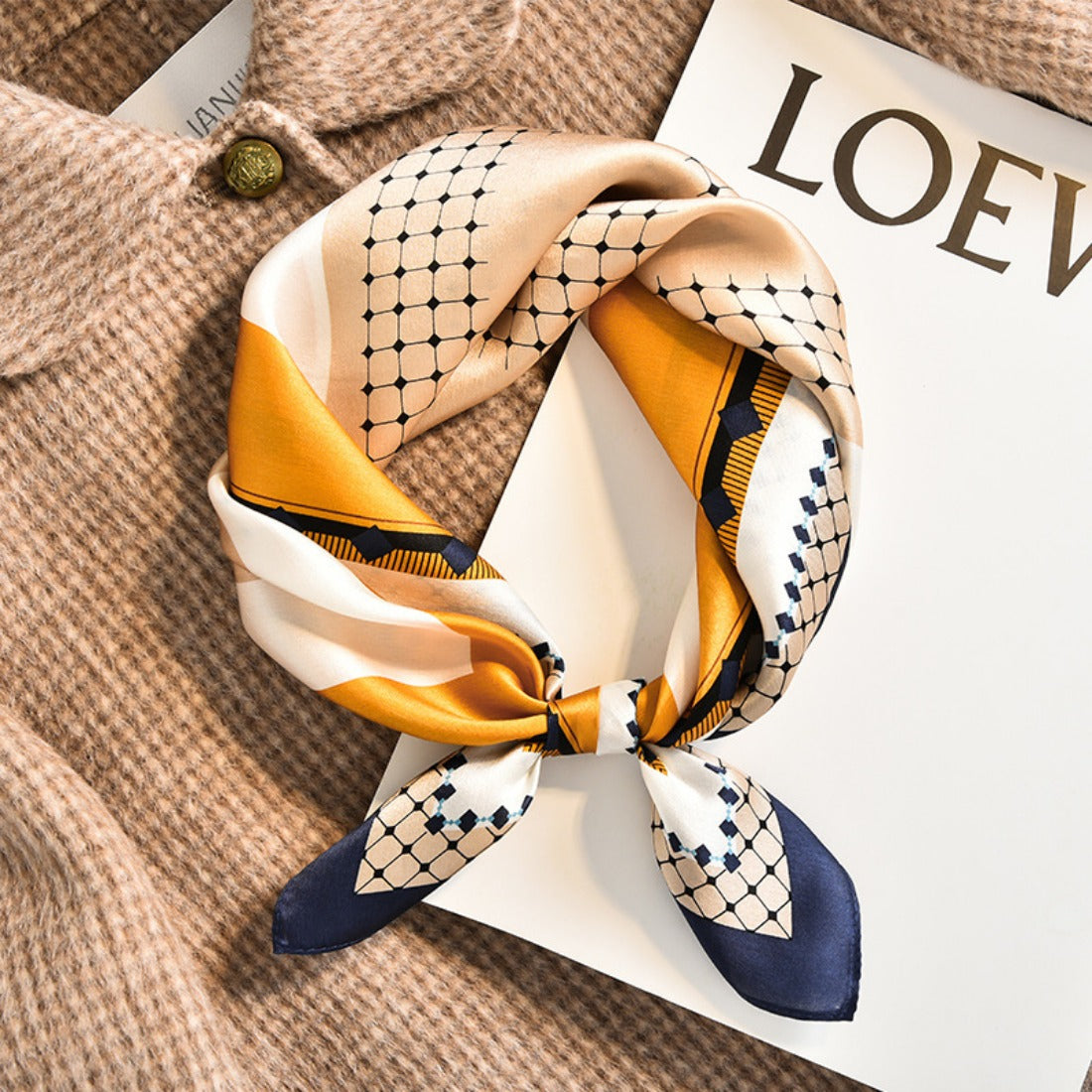 Scarvii - Summer Colorful Fashion Square Scarf