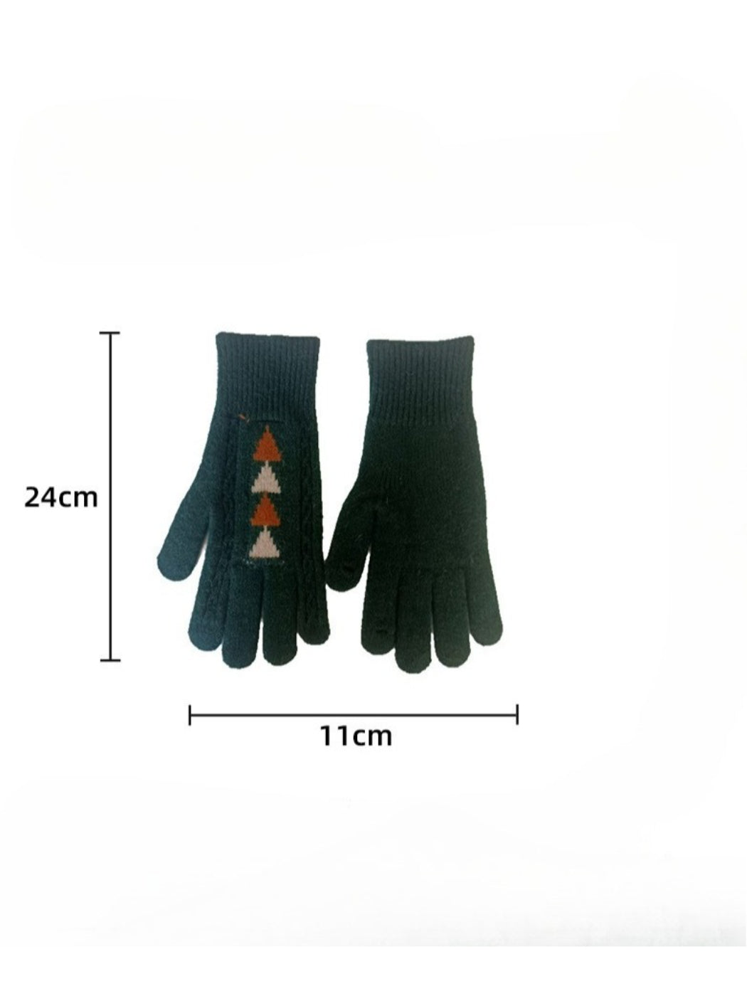 Gloving - Knit Tree Motif Winter Gloves