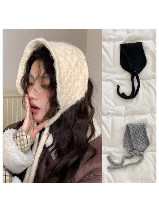 Scarvii – Fuzzy Cozy Bonnet Hat