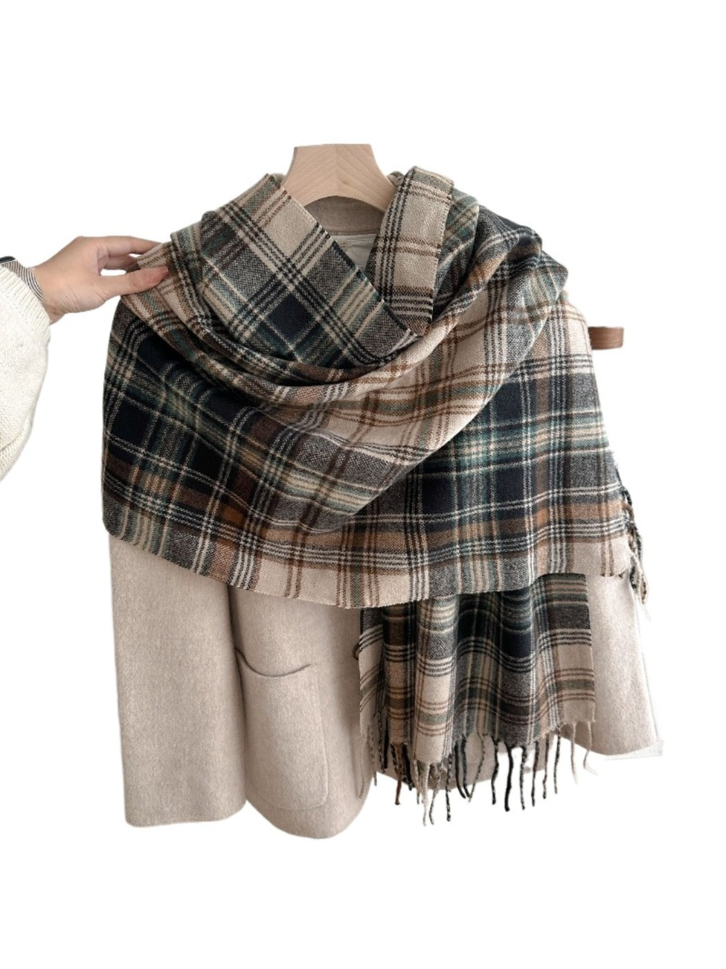 Scarvii - Plaid Winter Scarf Shawl for Women