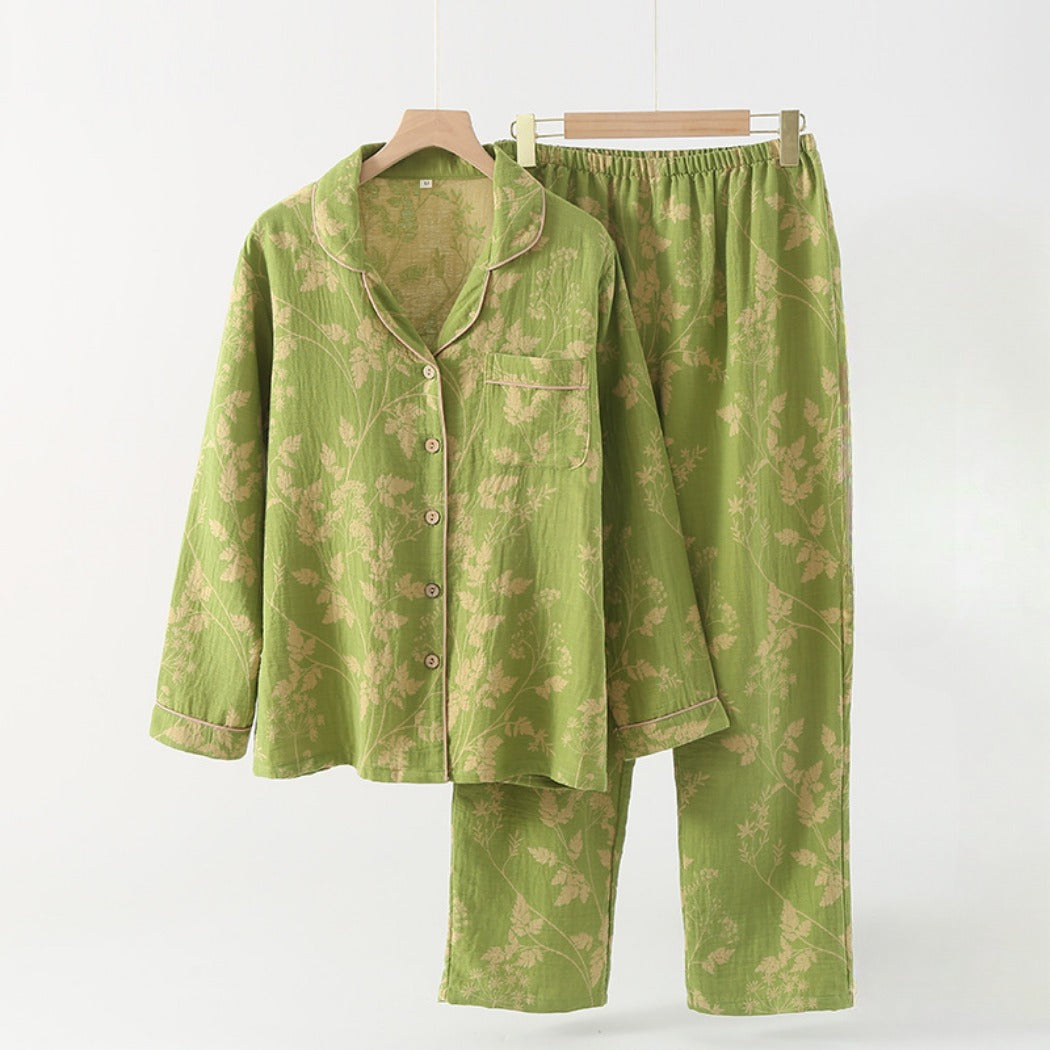 Yojams - Floral Sleepwear Long-Sleeve Top And Pants Set