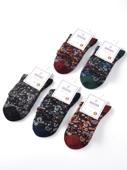 Rufia – Capsule Paisley Pattern Crew Socks