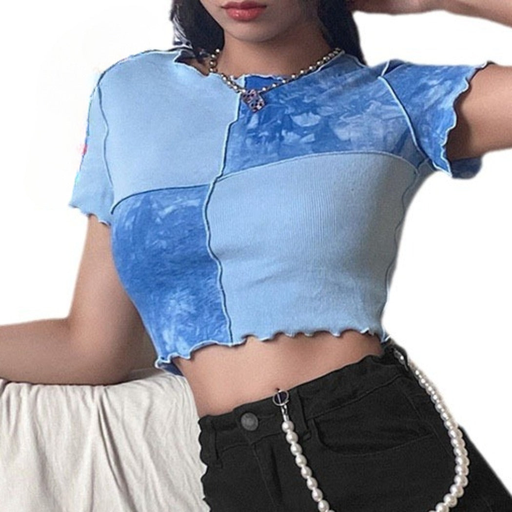 Vesty - Crop Top with Ruffle Detail - Chic & Sexy