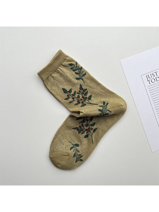 Rufia - Floral Blue Crew Socks - image 2