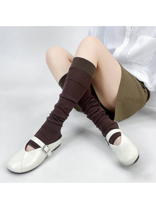 Rufia - Color Block Knee High Socks