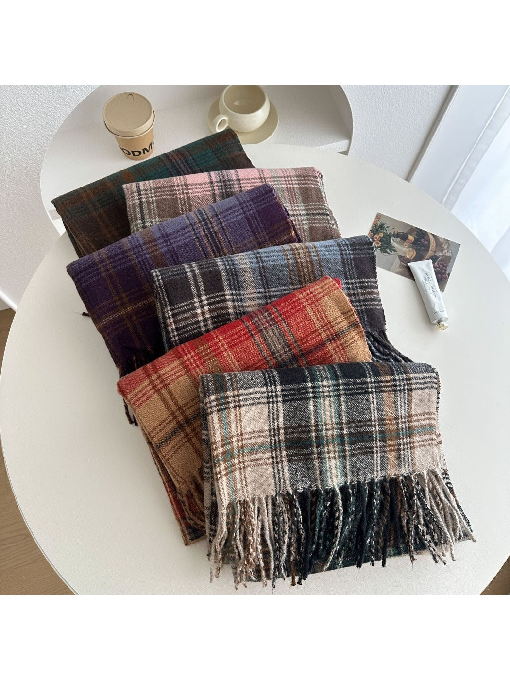 Scarvii - Plaid Winter Scarf Shawl for Women