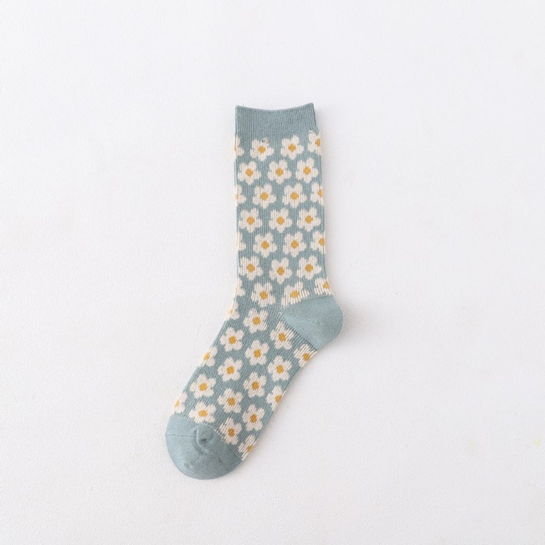 Rufia - Floral Pattern Mid-Calf Socks