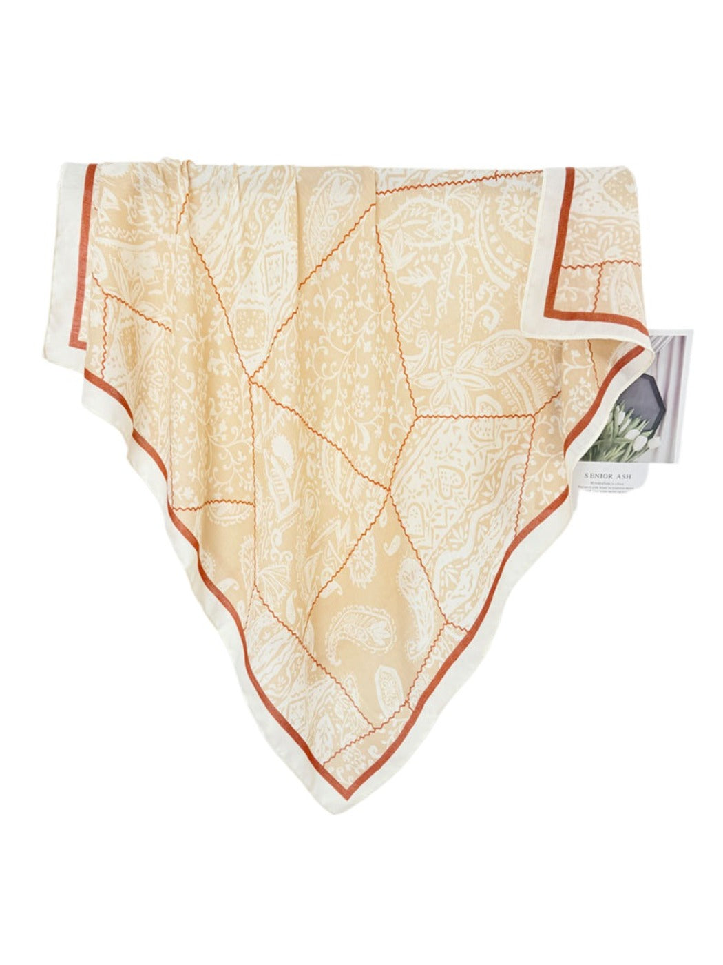 Scarvii - Vintage Paisley Square Scarf for Women
