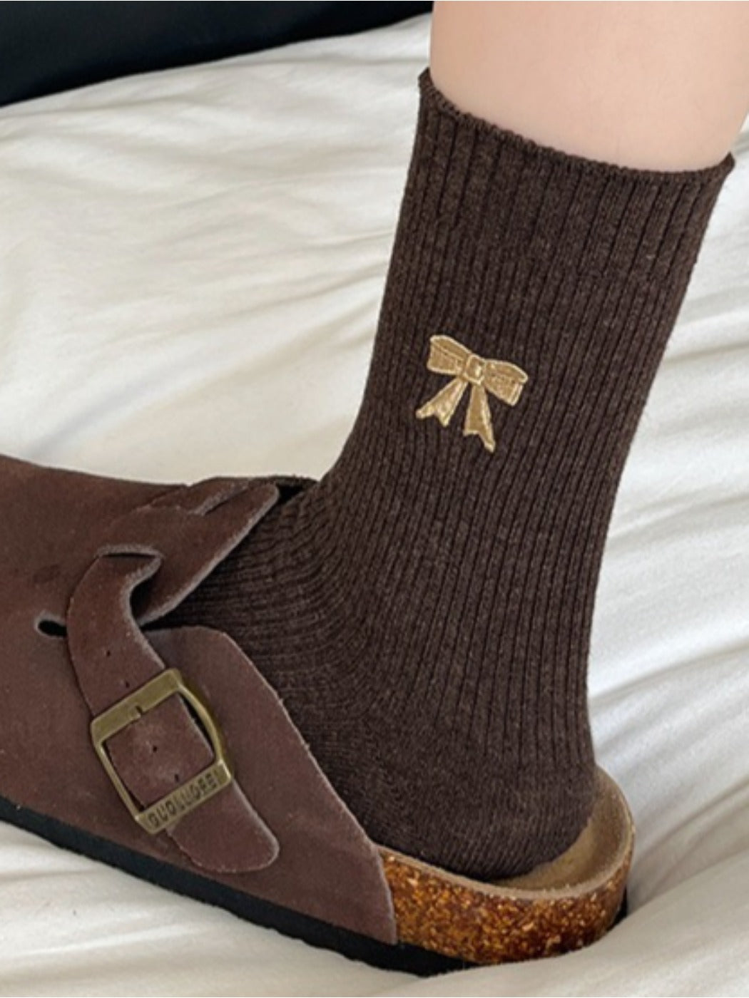 Rufia - Cute Winter Socks with Cartoon Bow Patterns