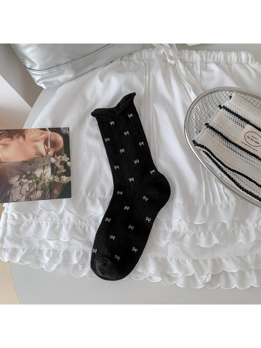 Rufia - Sweet Style Bow Crew Socks