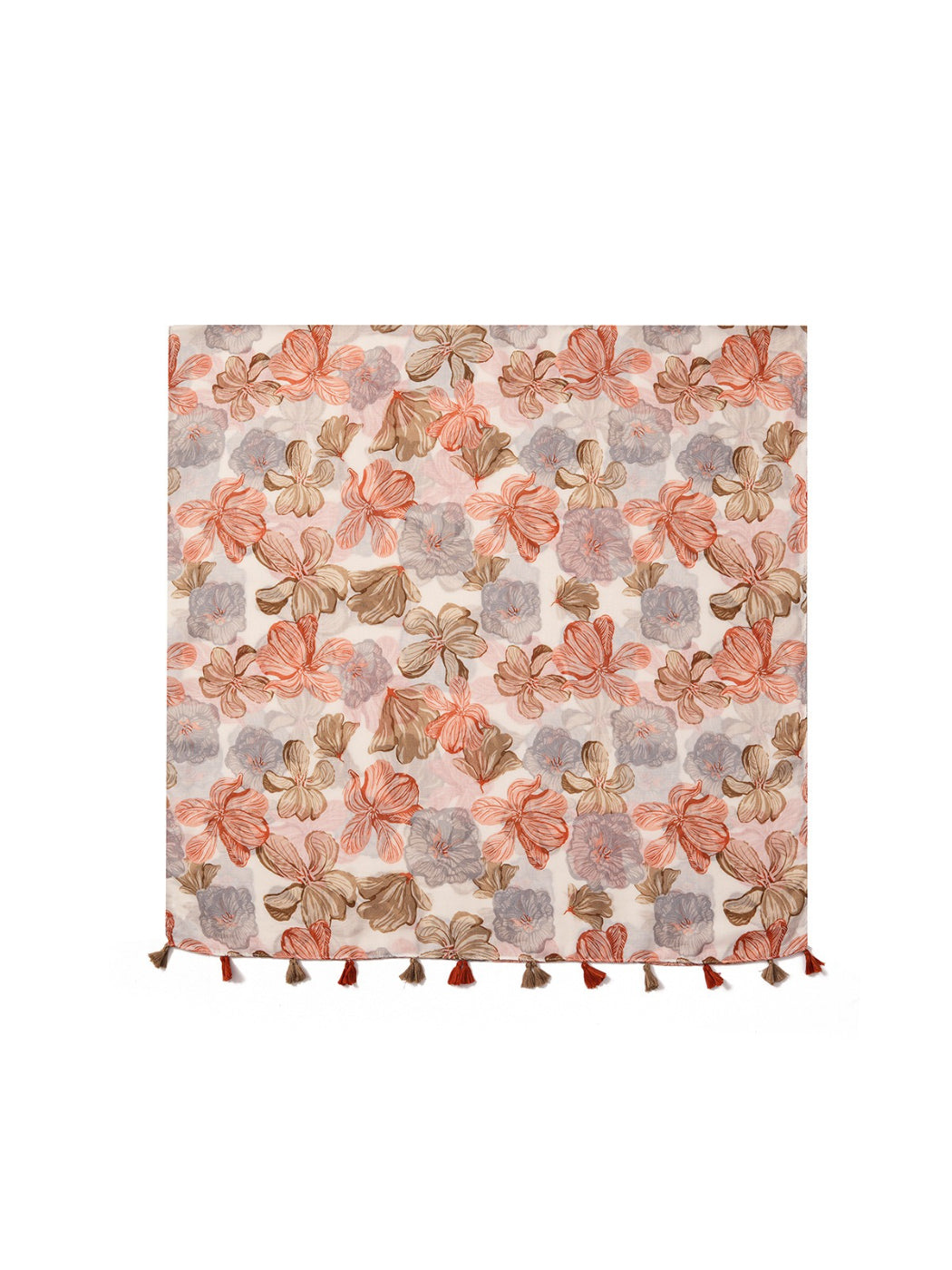 Scarvii - Floral Breeze Tassel Scarf