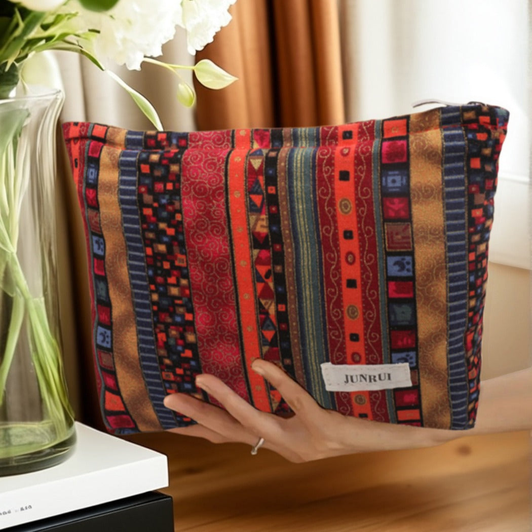 Cosbai - Boho Retro Cosmetic Travel Clutch Pouch