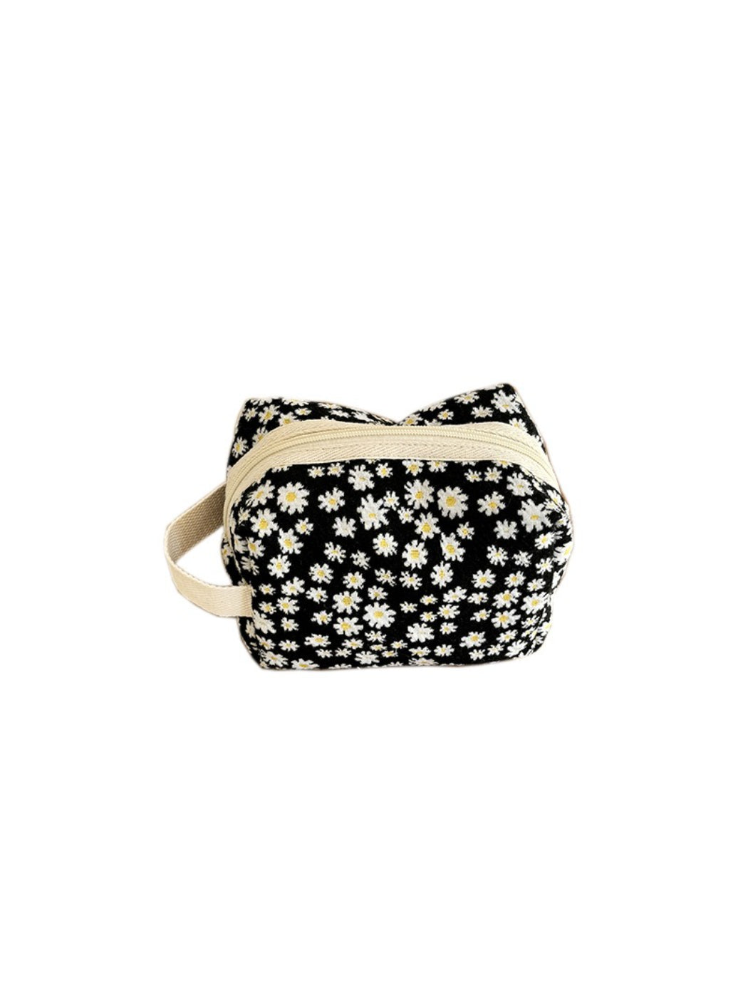 Cosbai - Vintage Floral Zipper Makeup Pouch