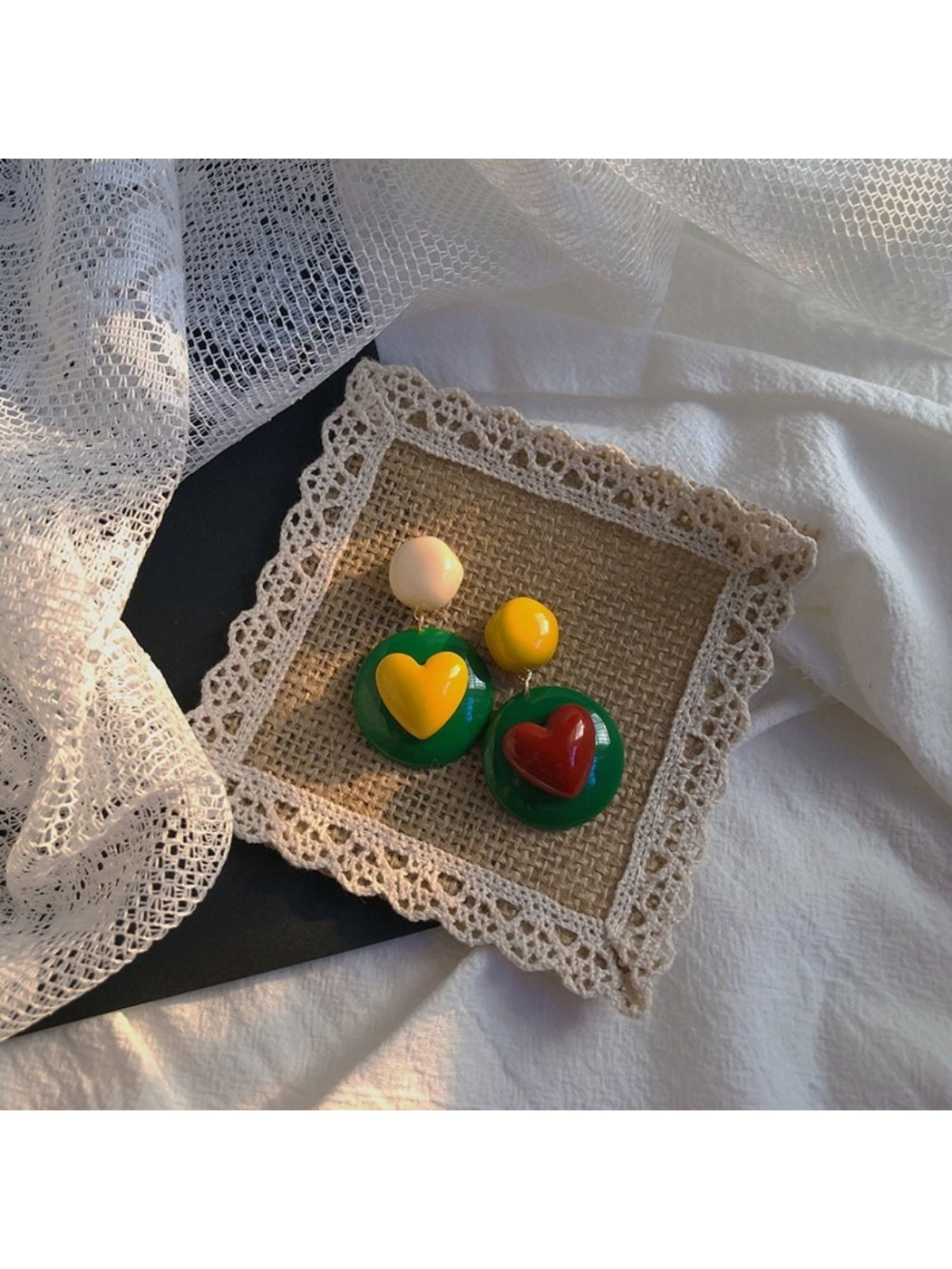 Earwish - Bold Heart Statement Earrings