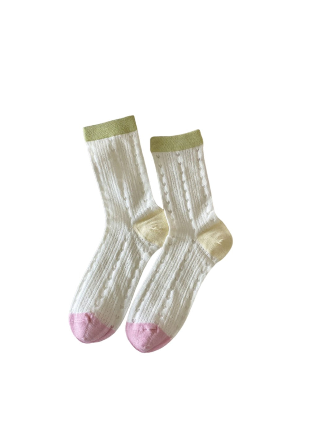 Rufia - Colorful Mesh Crew Socks - Breezy & Fun